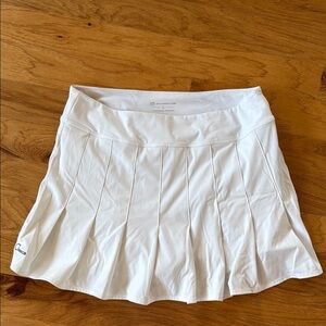 White Pleated Tennis Skirt